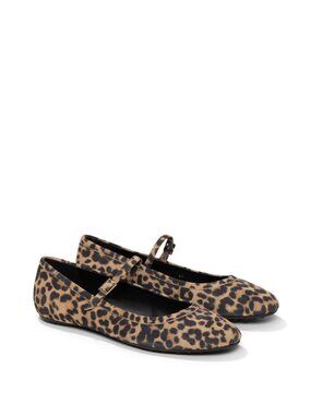 M. Gemi The Margherita Leopard Print Mary Jane Flats, Size 37.5